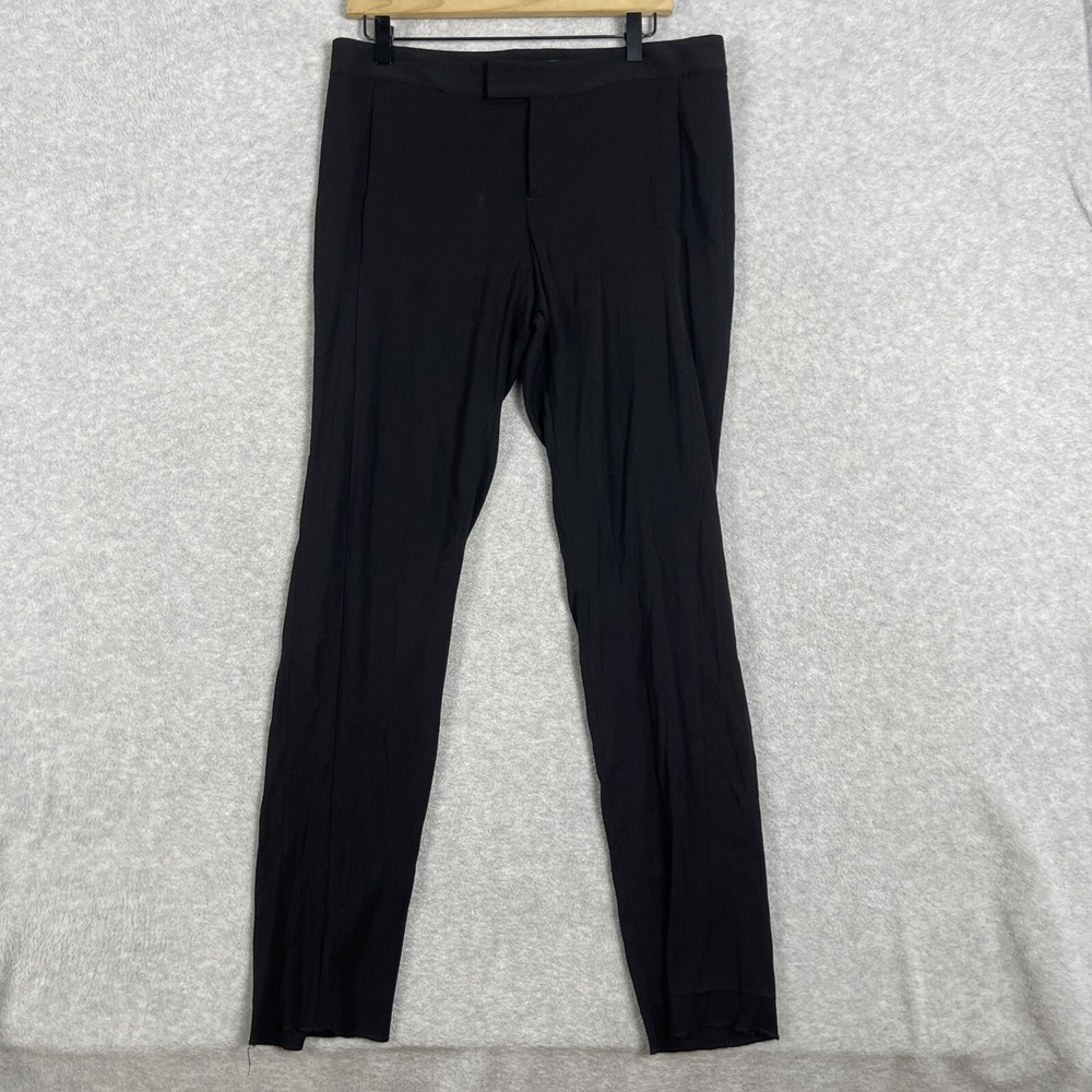 Theyskens Theory Wool Blend Straight Leg Trouser Pants Womens Size 10 Minimalist